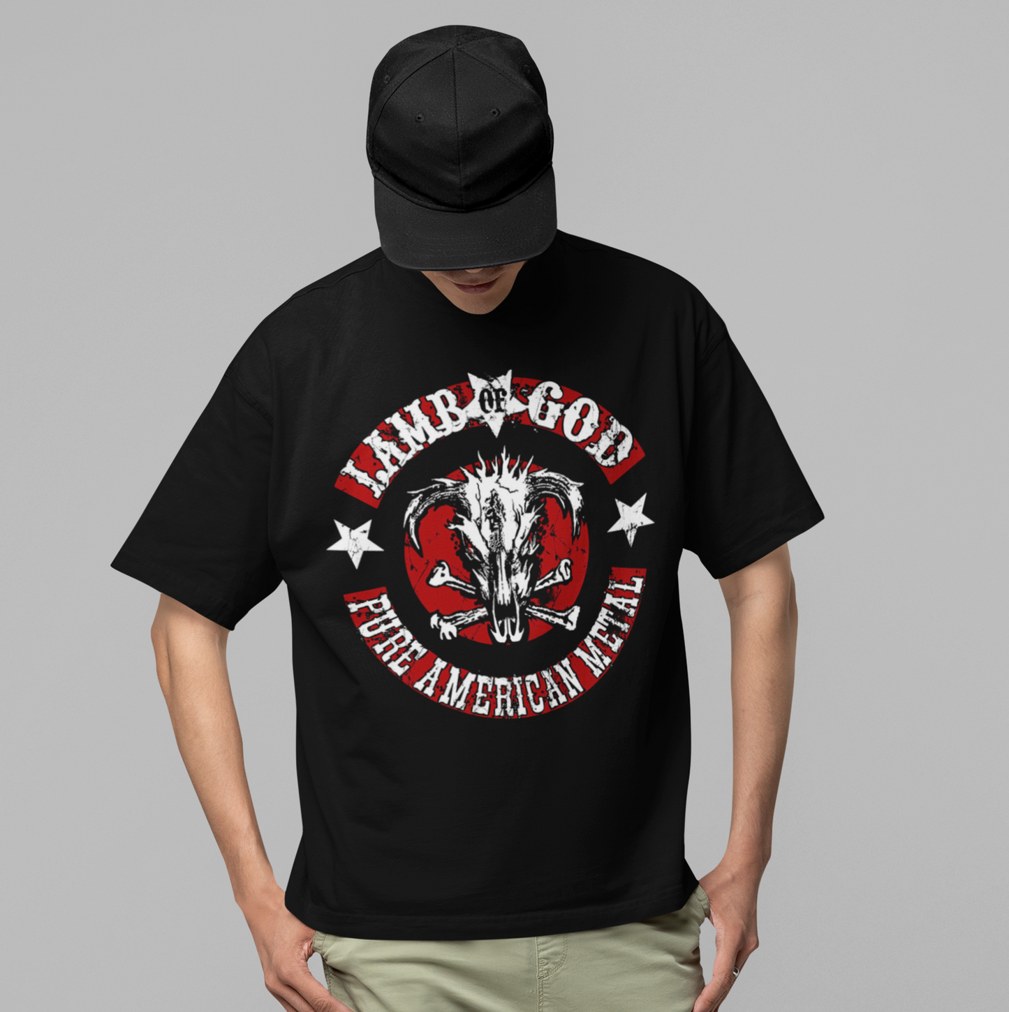 Lamb Of God - Pure American Metal Jumbo Print T-ShirtMens T Shirt
