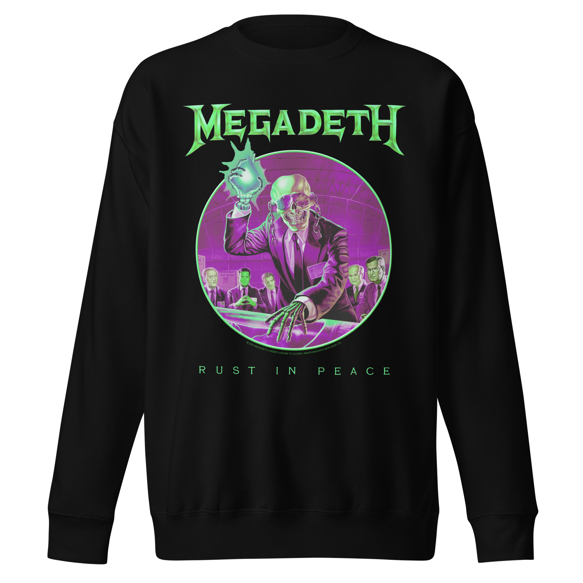 Megadeth Green Rust Jumbo Print Sweatshirt