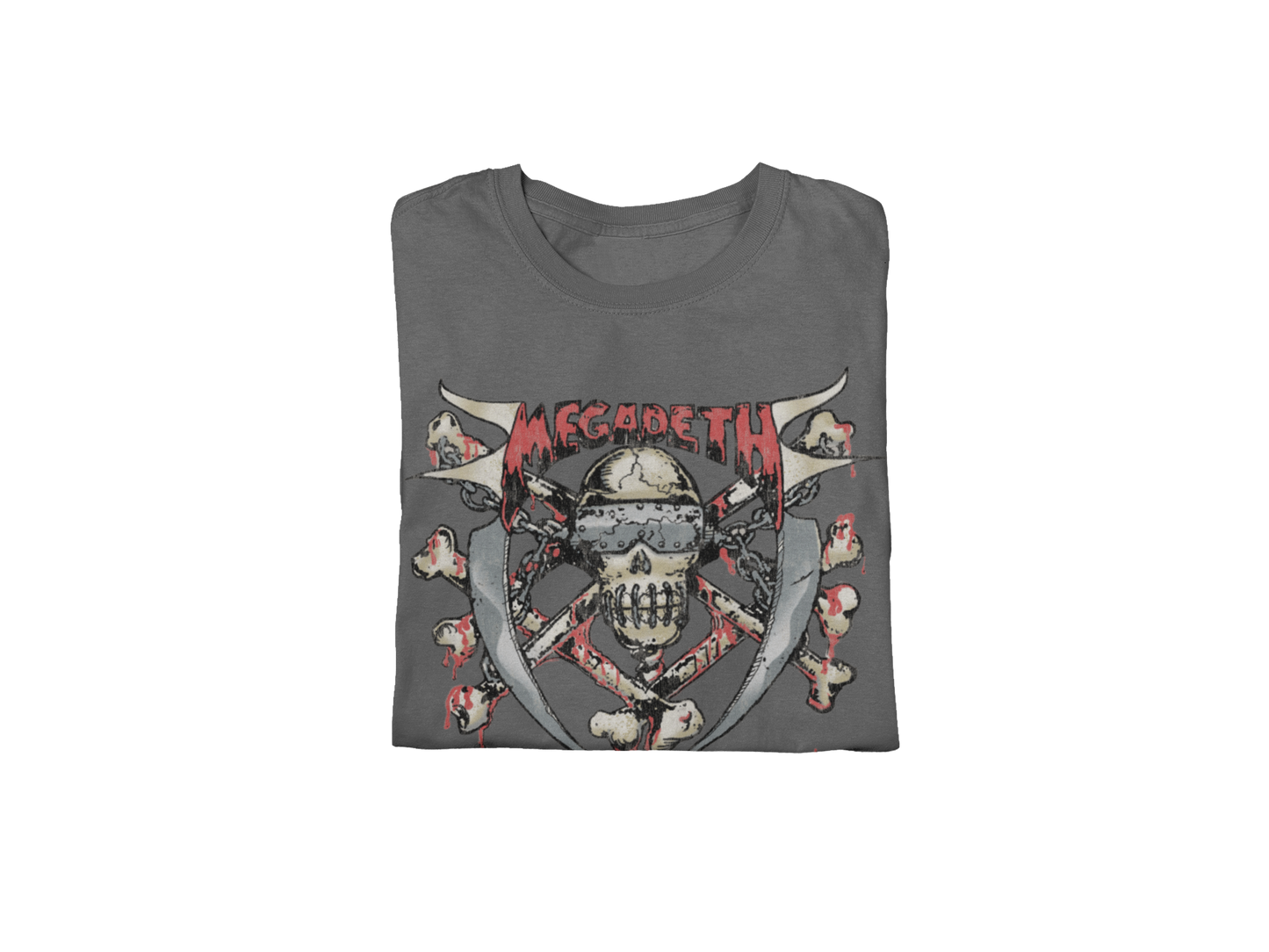MegaDeth - Hand Painted Vic Jumbo Print Mens T Shirt