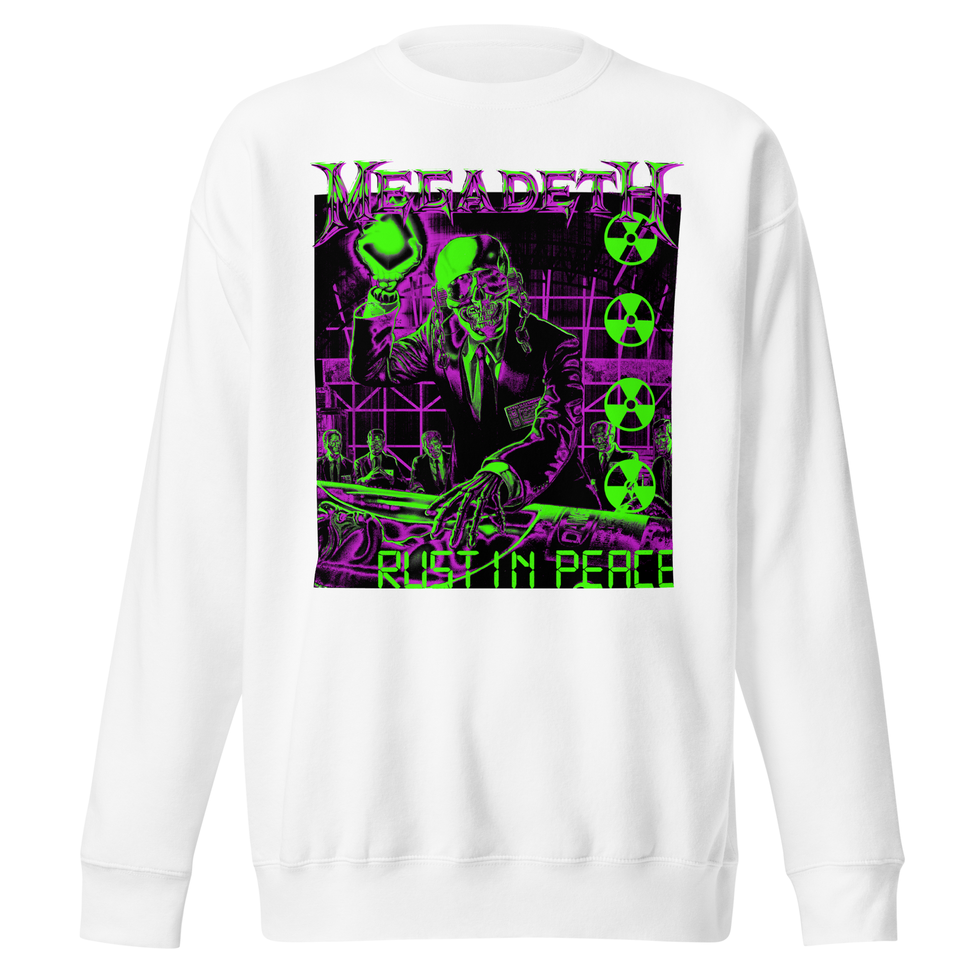 Megadeth Neon Rust in Peace Jumbo Print Sweatshirt