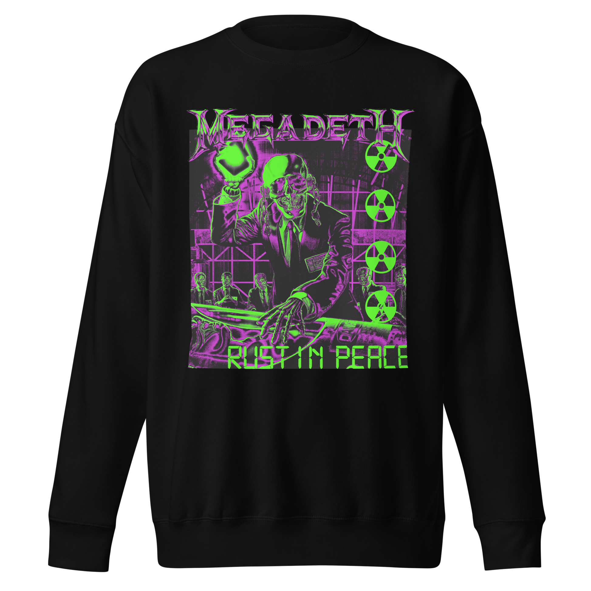 Megadeth Neon Rust Jumbo Print Sweatshirt