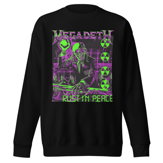 Megadeth Neon Rust Jumbo Print Sweatshirt