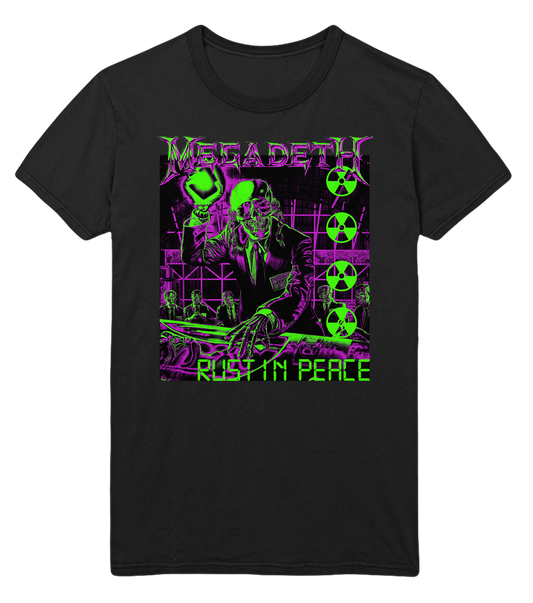 Megadeth Neon Rust Jumbo Print Mens T Shirt