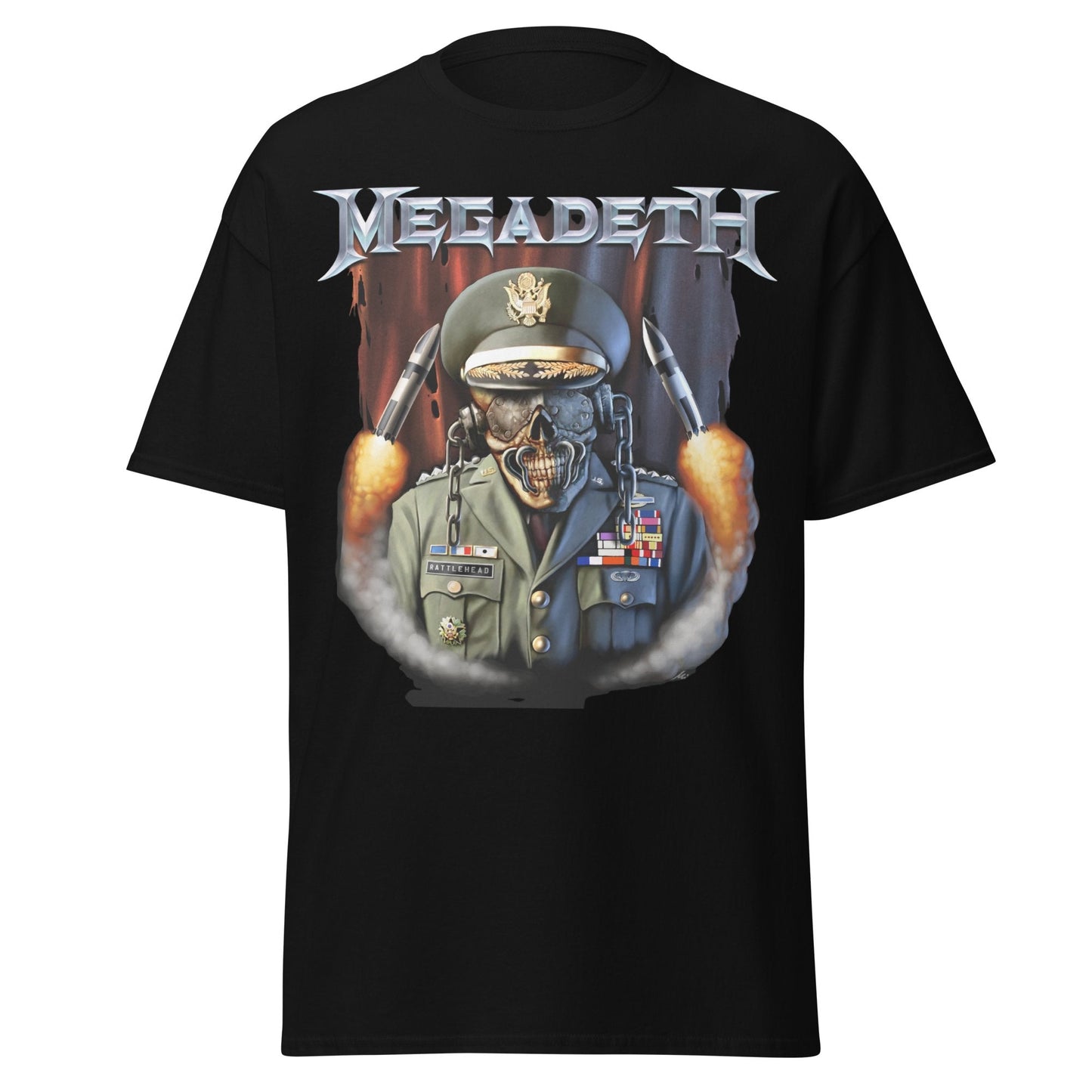 MegaDeth - Rattlehead Vic Jumbo Print Mens T Shirt