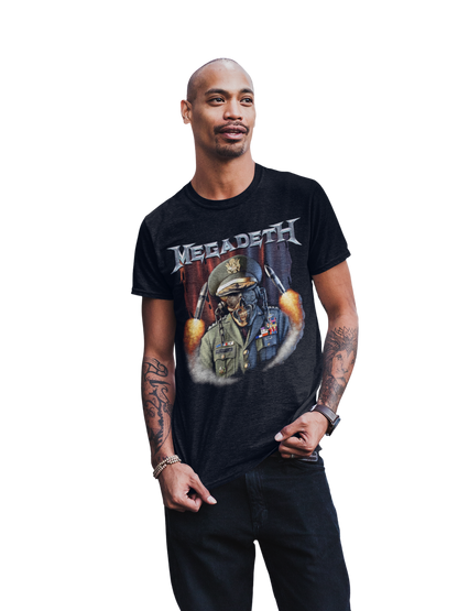 MegaDeth - Rattlehead Vic Jumbo Print Mens T Shirt