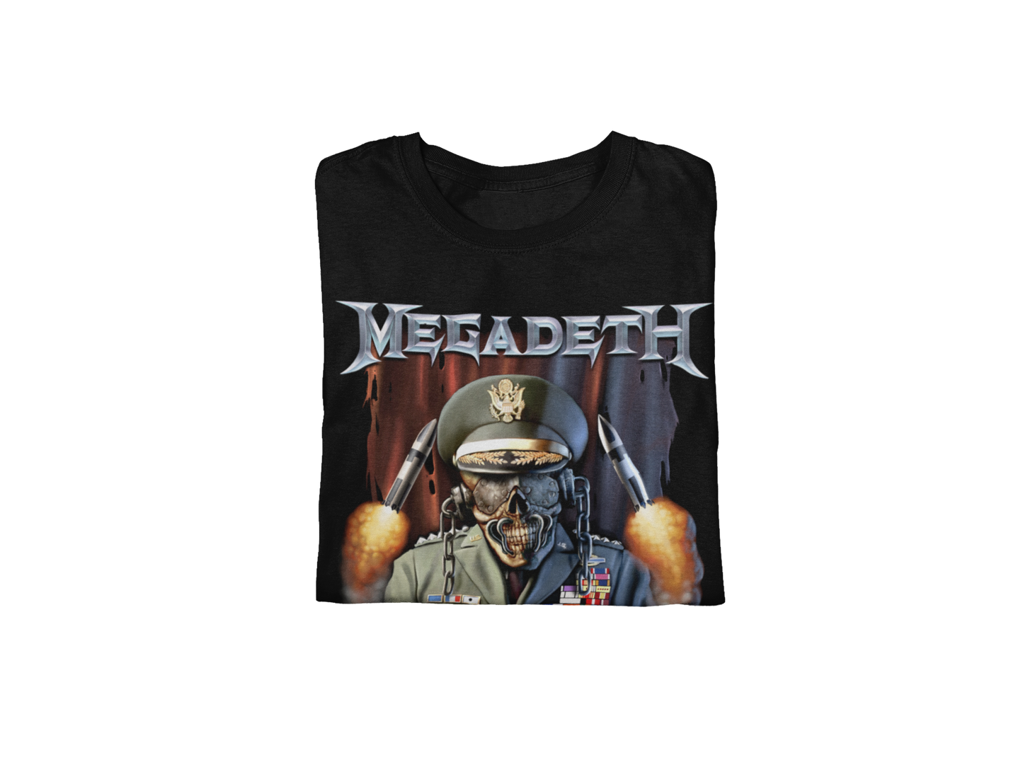 MegaDeth - Rattlehead Vic Jumbo Print Mens T Shirt