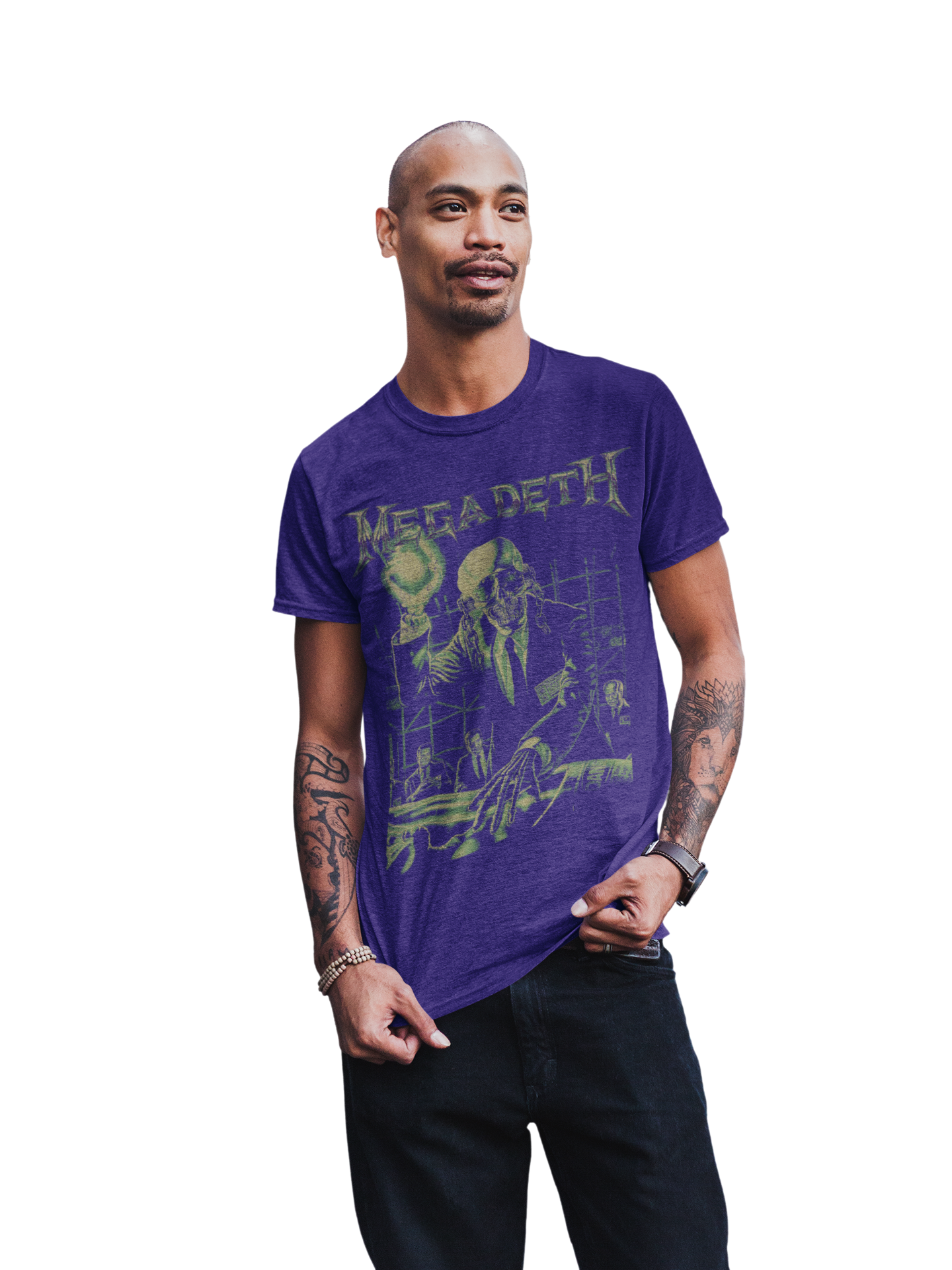 MegaDeth - See No Evil Jumbo Print Mens T Shirt