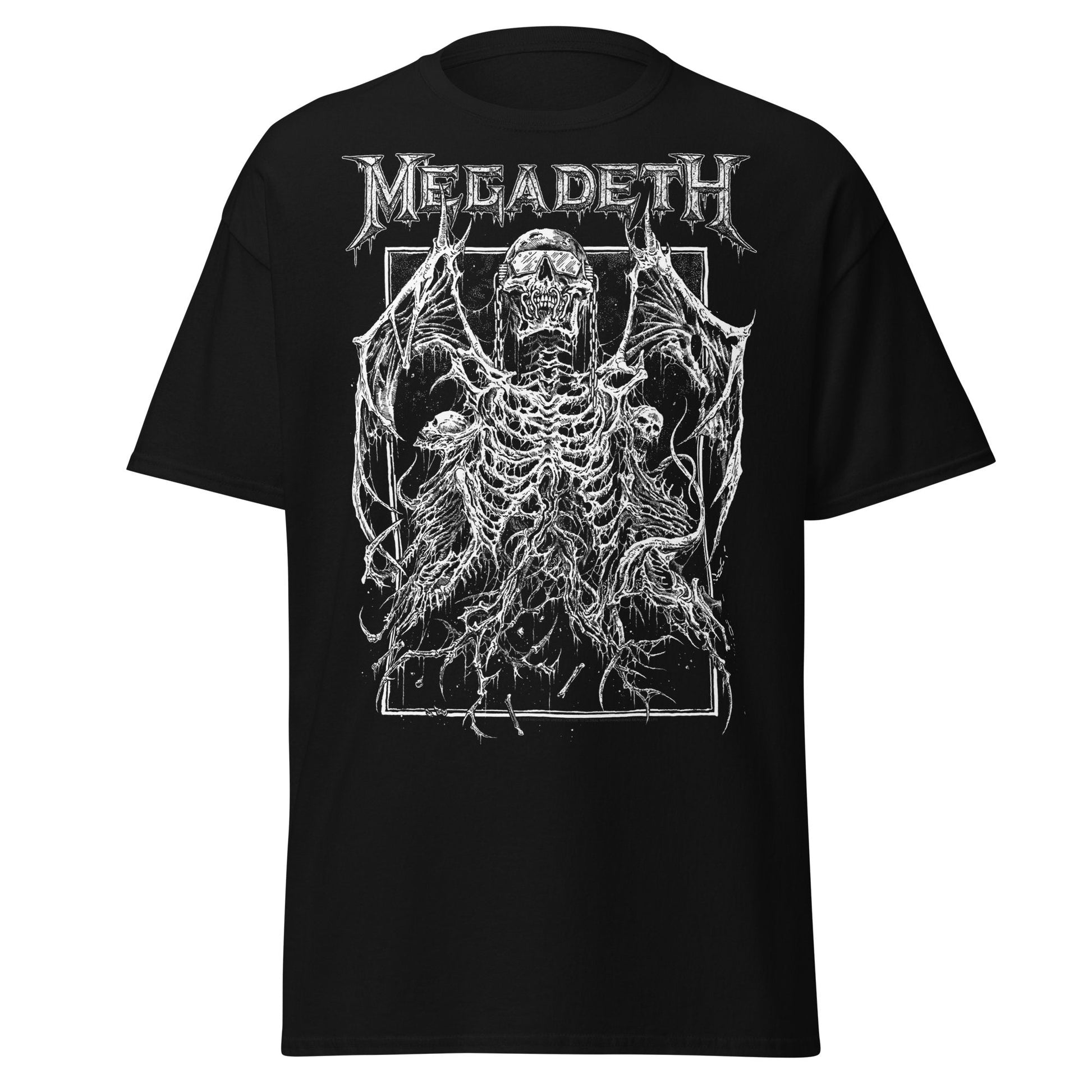 Megadeth Skeleton Wings Jumbo Print Mens T Shirt