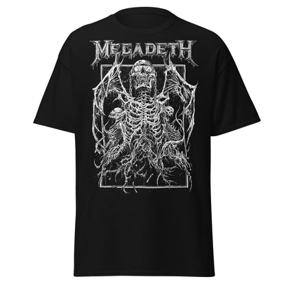 Megadeth Skeleton Wings Jumbo Print Mens T Shirt