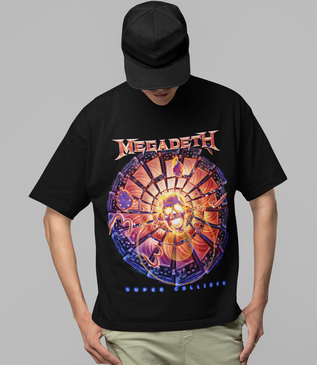 Megadeth Super Collider Jumbo Print Mens T Shirt