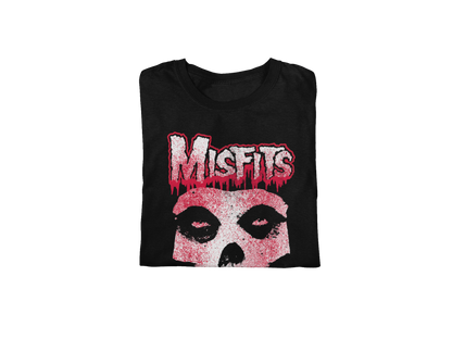 Misfits Tagged Skull Jumbo Print Mens T Shirt