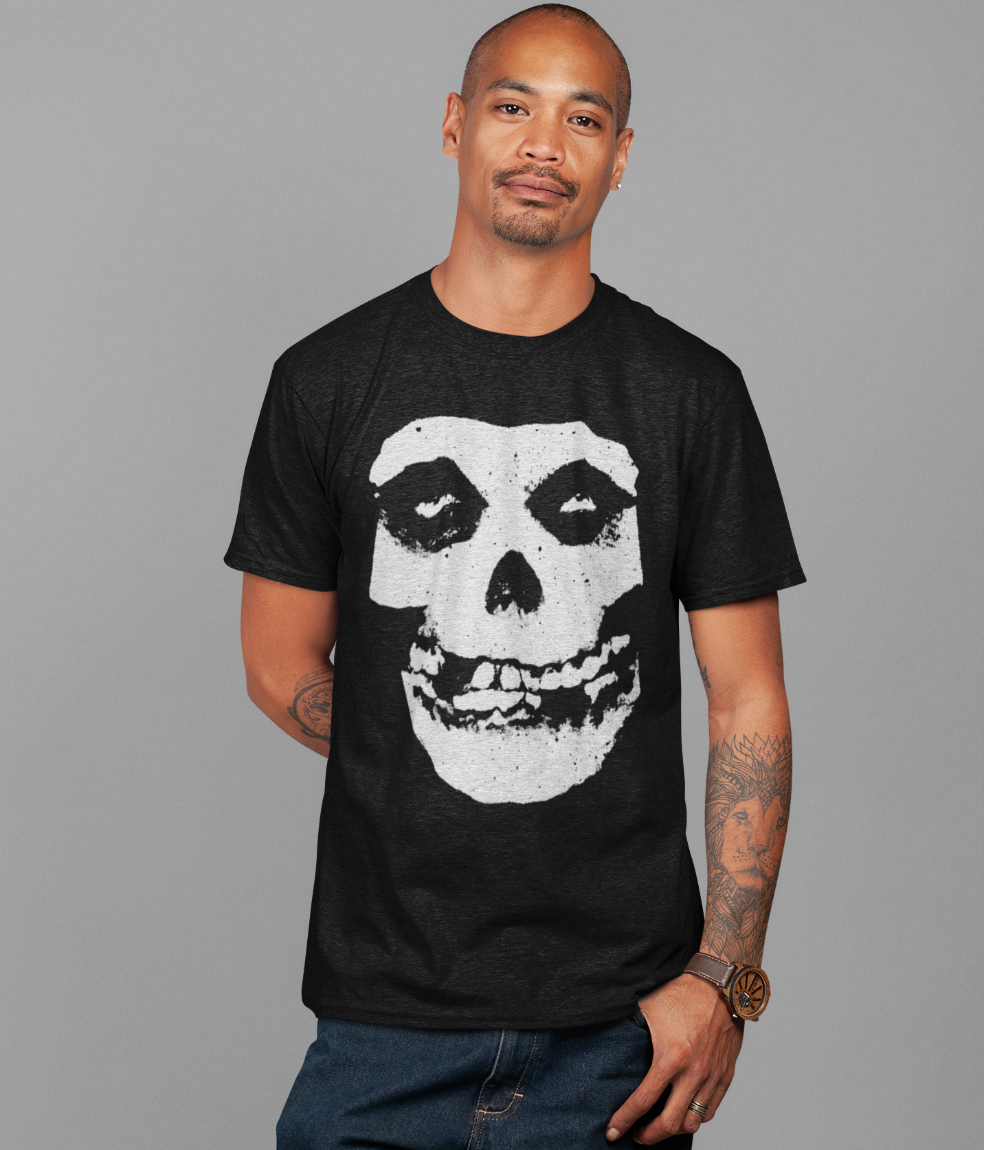 Misfits Vintage 2001 Crimson Ghost Jumbo Print Mens T Shirt
