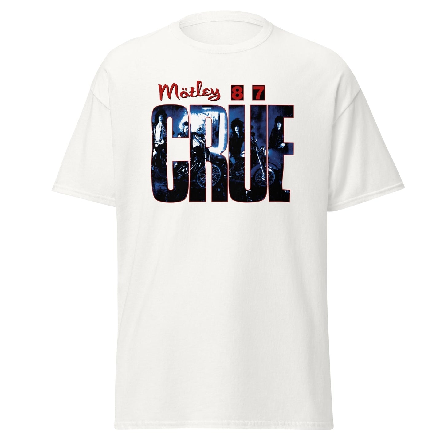 Motley Crue - 1987 Tour Vintage Jumbo Print Mens T Shirt
