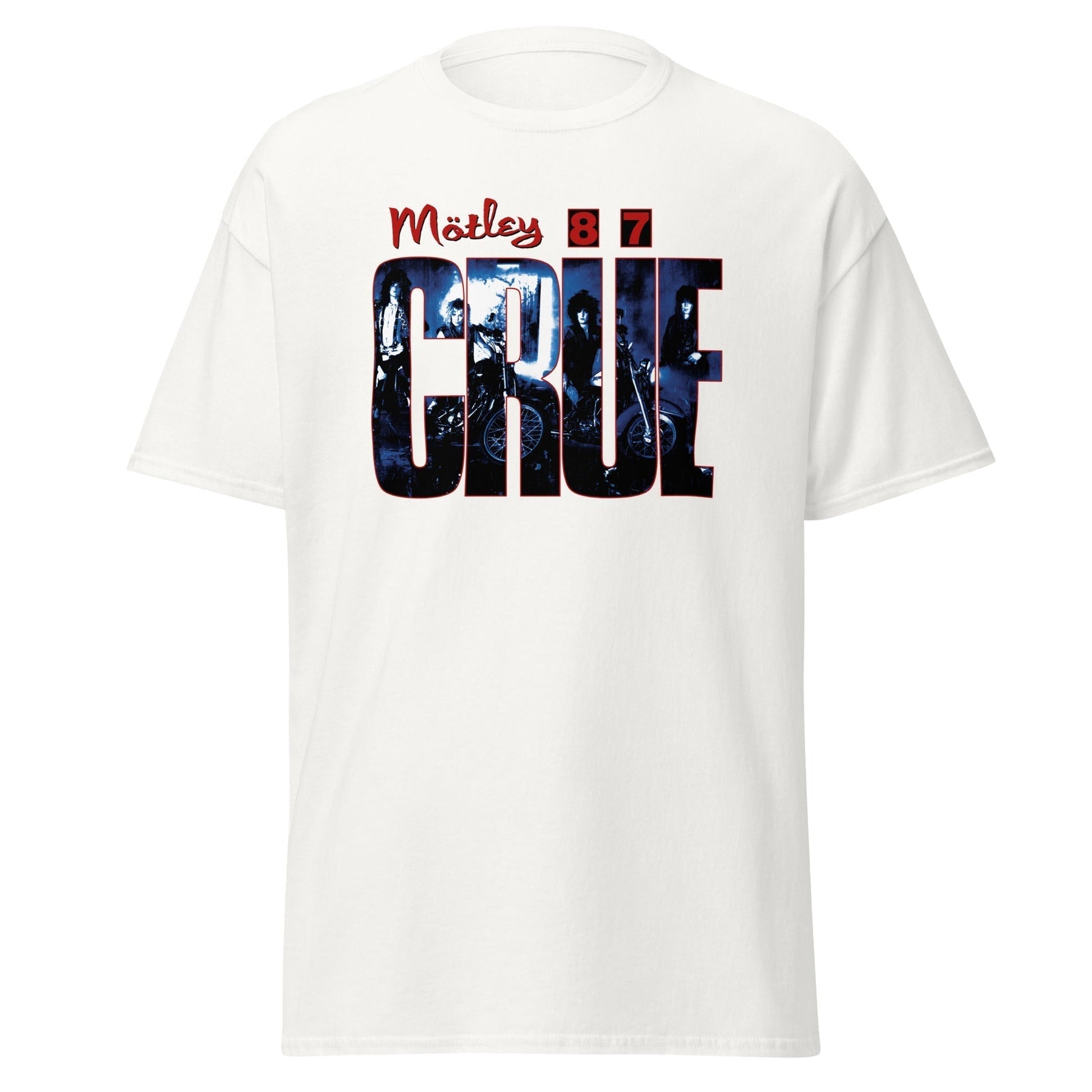 Motley Crue - 1987 Tour Vintage Jumbo Print Mens T Shirt