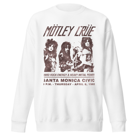 Motley Crue '82 Santa Monica Jumbo Print Sweatshirt