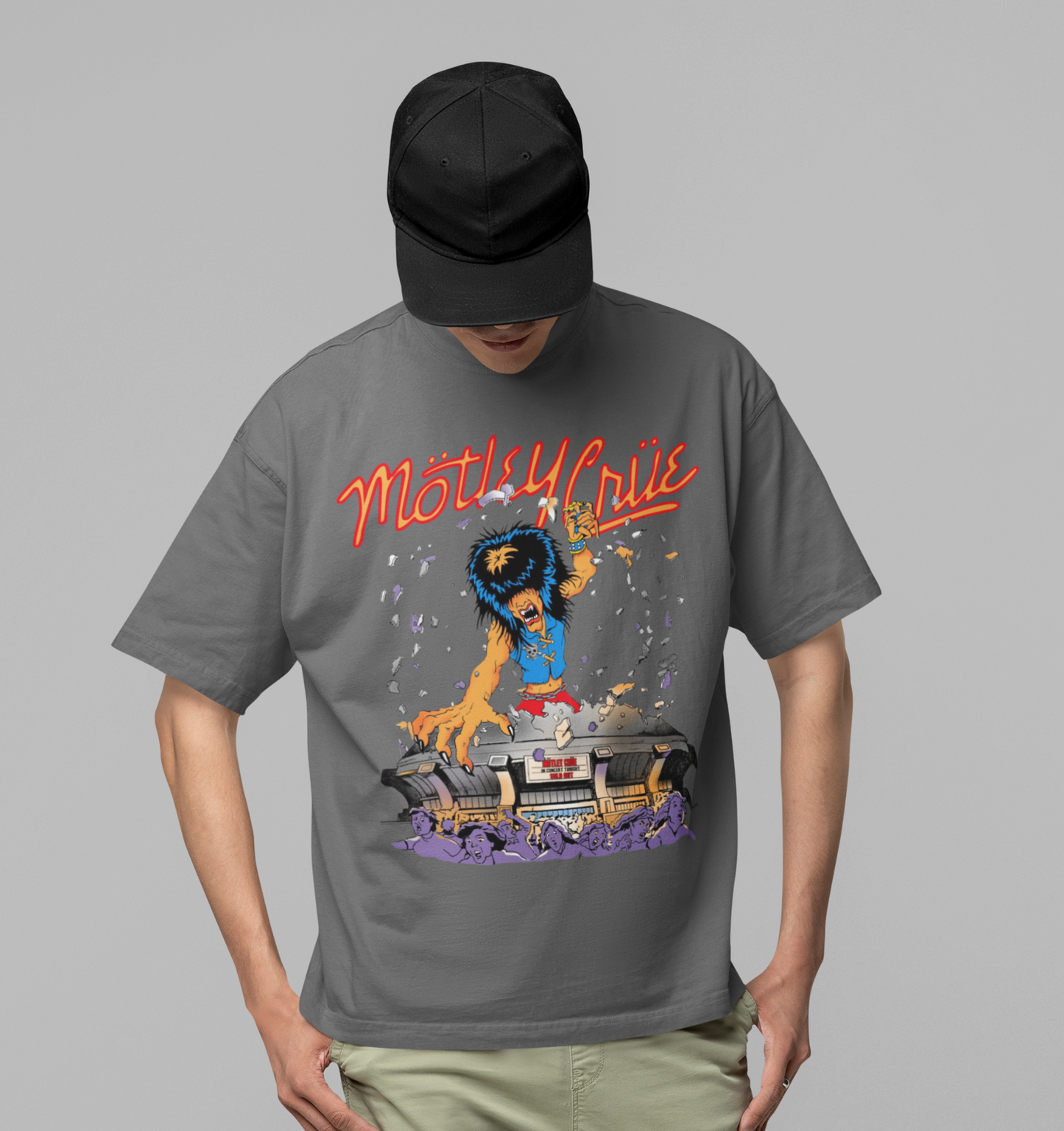 Motley Crue Allister Dome Jumbo Print Mens T Shirt