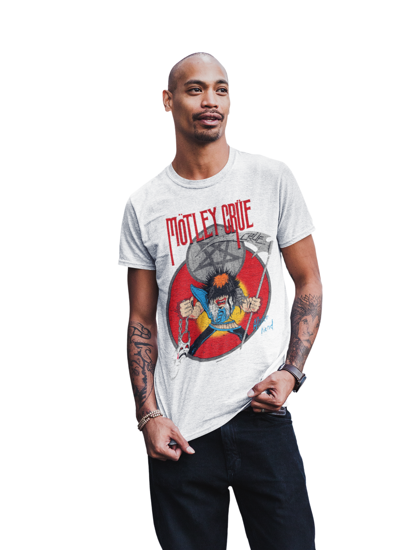 Motley Crue Allister Reaper Jumbo Print Mens T Shirt