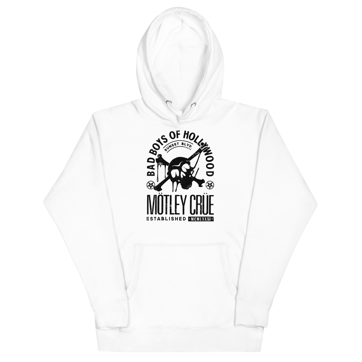 Motley Crue Bad Boys of Hollywood Classic Hoodie