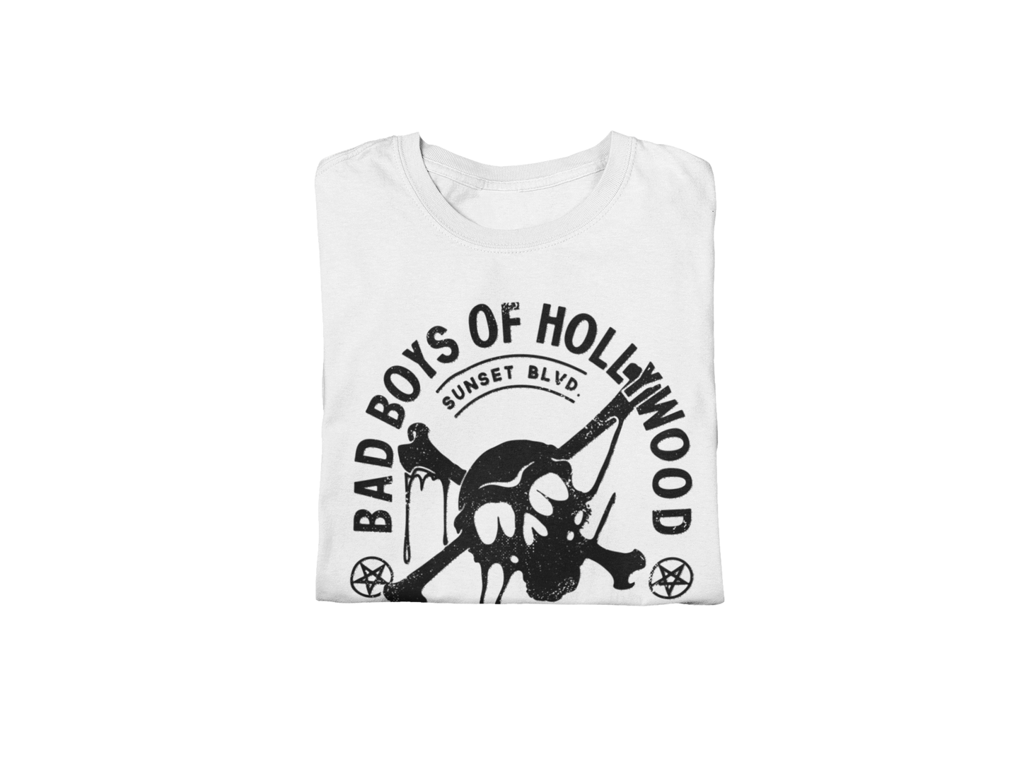Motley Crue Bad Boys of Hollywood Jumbo Print Mens T Shirt