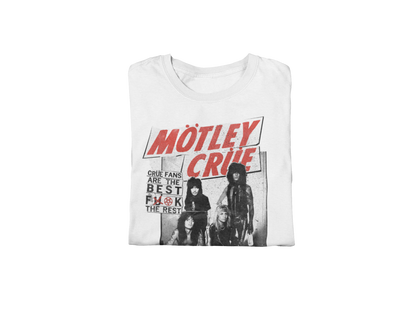 Motley Crue Crue Fans Jumbo Print Mens T Shirt White