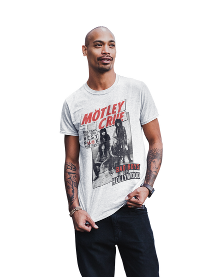 Motley Crue Crue Fans Jumbo Print Mens T Shirt White