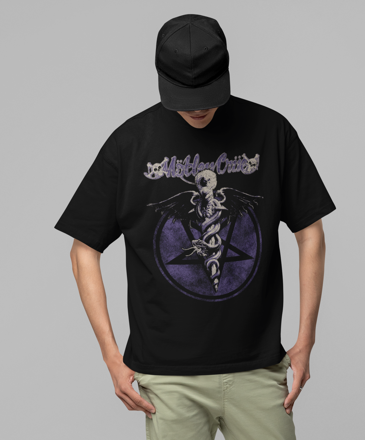 Motley Crue Dark Doctor Jumbo Print Mens T Shirt