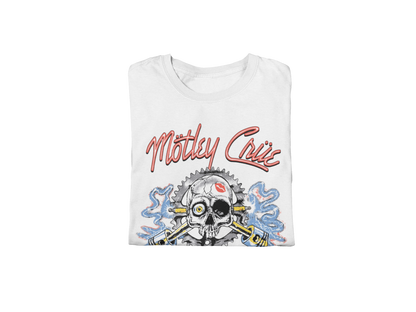 Motley Crue Girl's Skull Jumbo Print Mens T Shirt