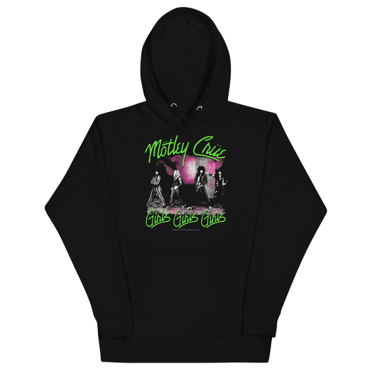 Motley Crue Green Girls Classic Hoodie