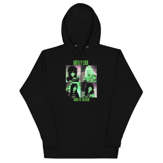 Motley Crue Green Shout Classic Hoodie