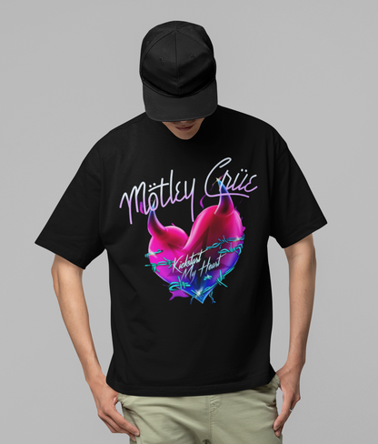 Motley Crue Kickstart Jumbo Print Mens T Shirt