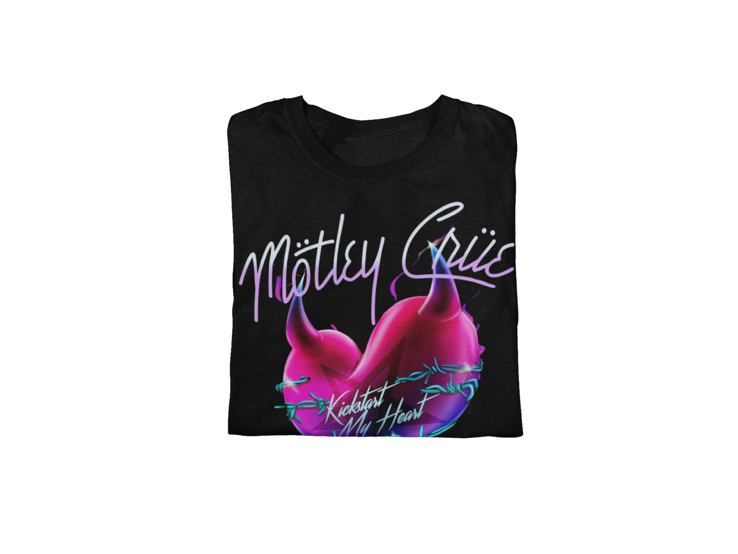Motley Crue Kickstart Jumbo Print Mens T Shirt