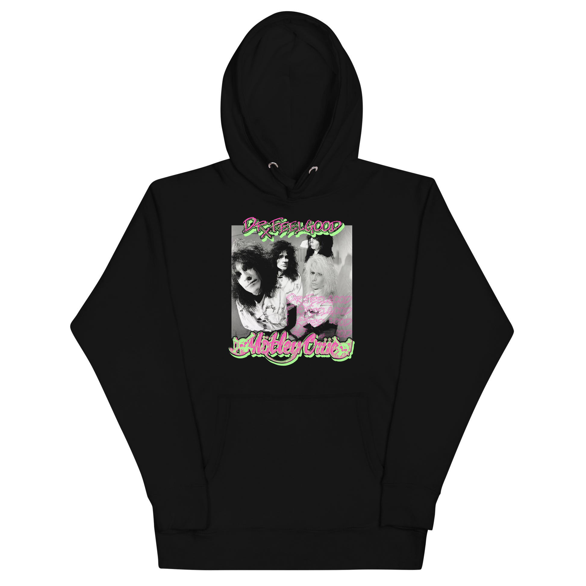 Motley Crue Neon Trip Dr. Feelgood Classic Hoodie