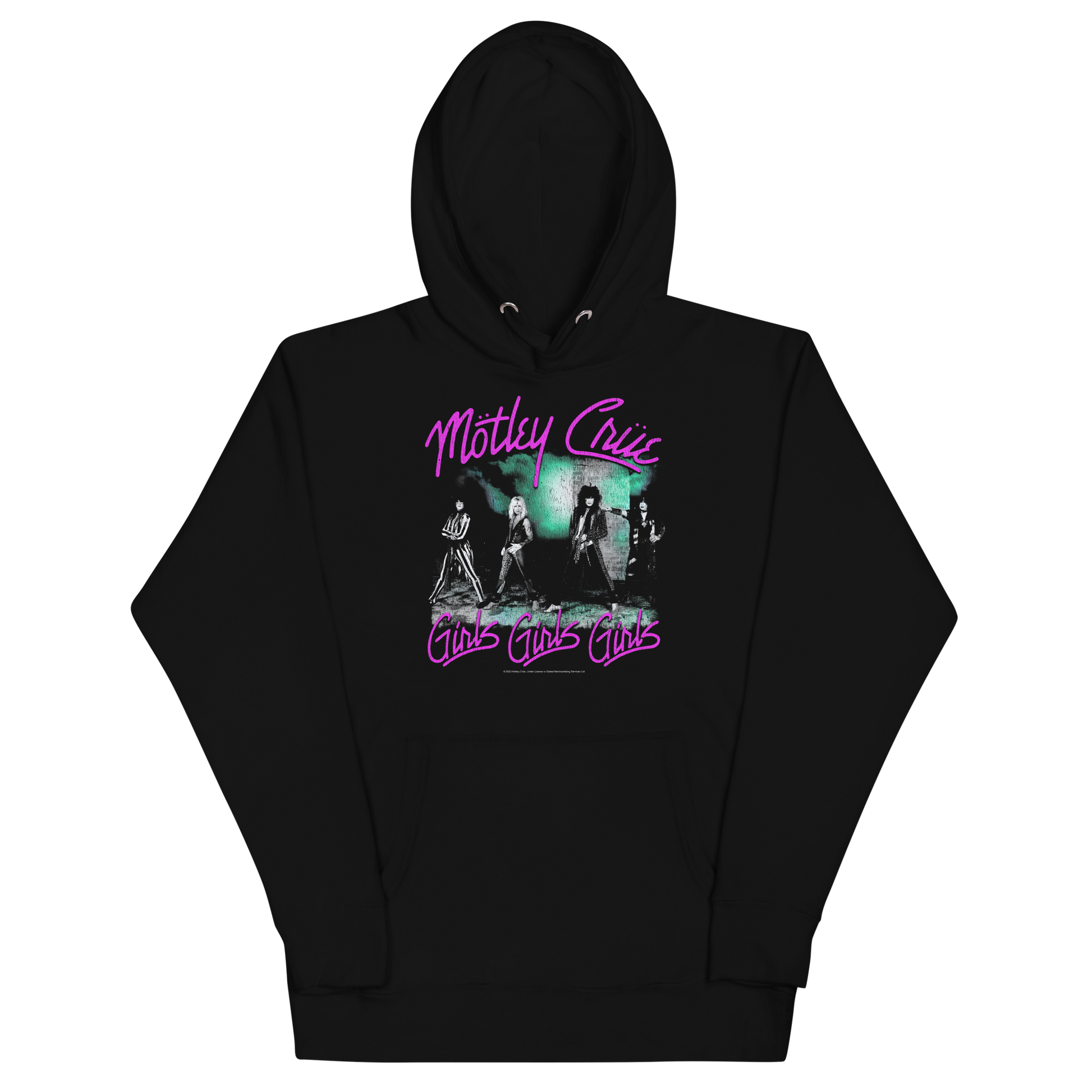 Motley Crue Pink Girls Classic Hoodie