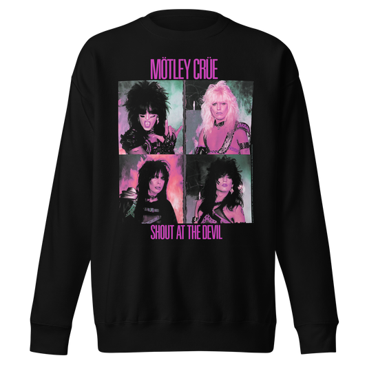 Motley Crue Pink Shout Jumbo Print Sweatshirt