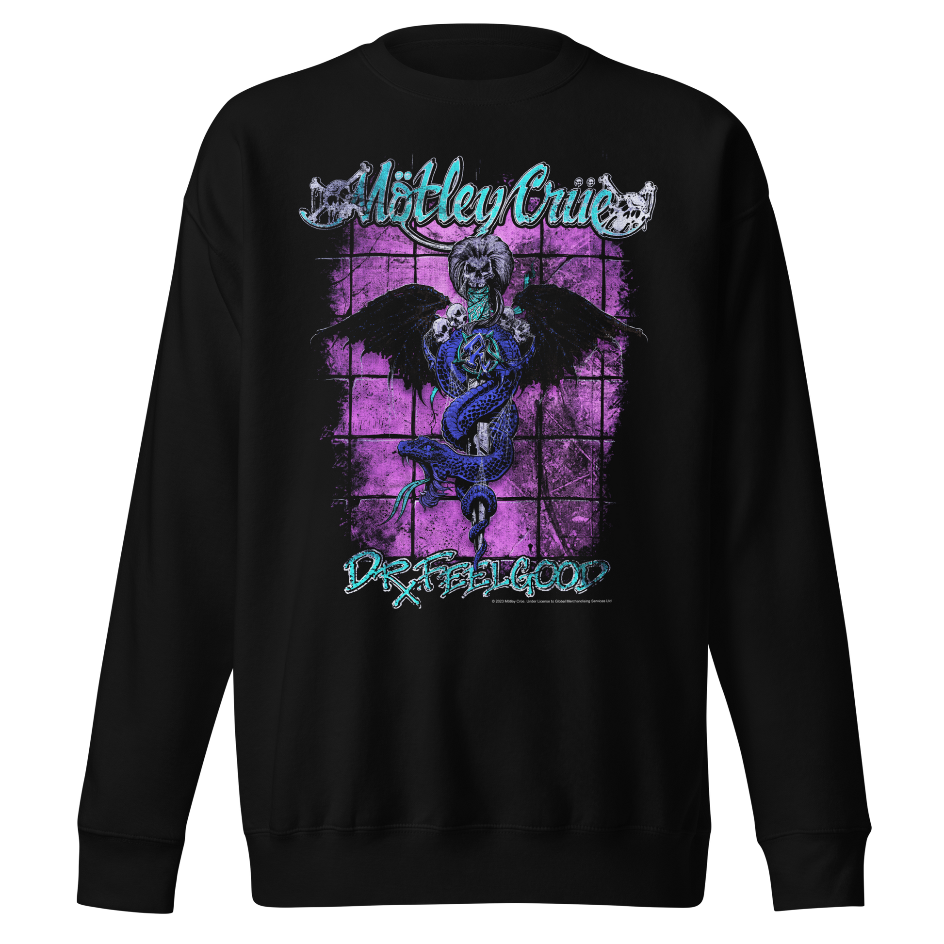 Motley Crue Pop Dr. Feelgood Jumbo Print Sweatshirt