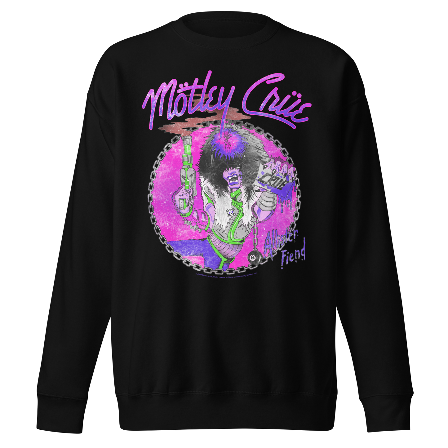 Motley Crue Purple Allister Jumbo Print Sweatshirt