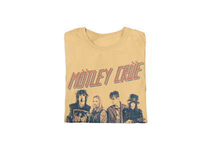 Motley Crue - Retro Boomin Jumbo Print Mens T Shirt