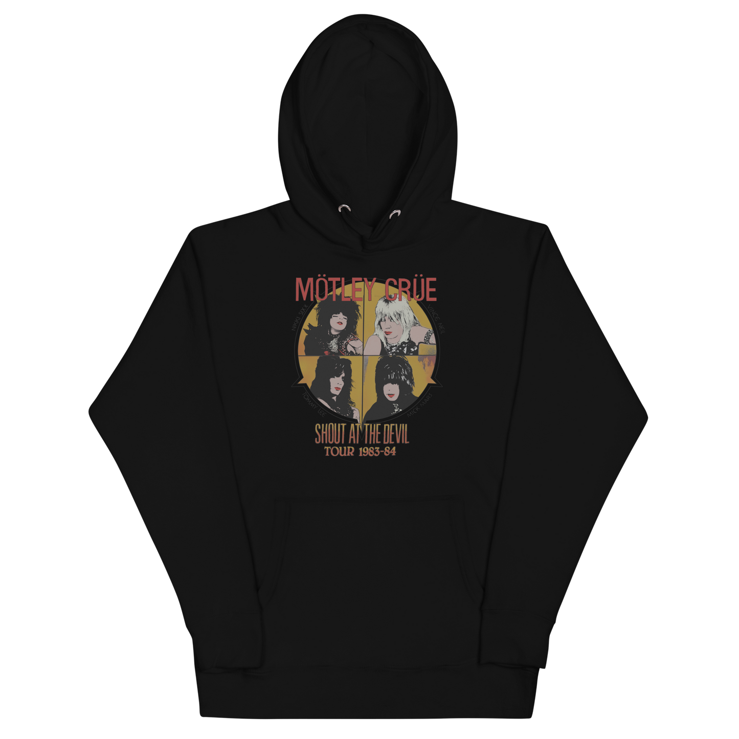 Motley Crue Shout 83/84 Tour Classic Hoodie