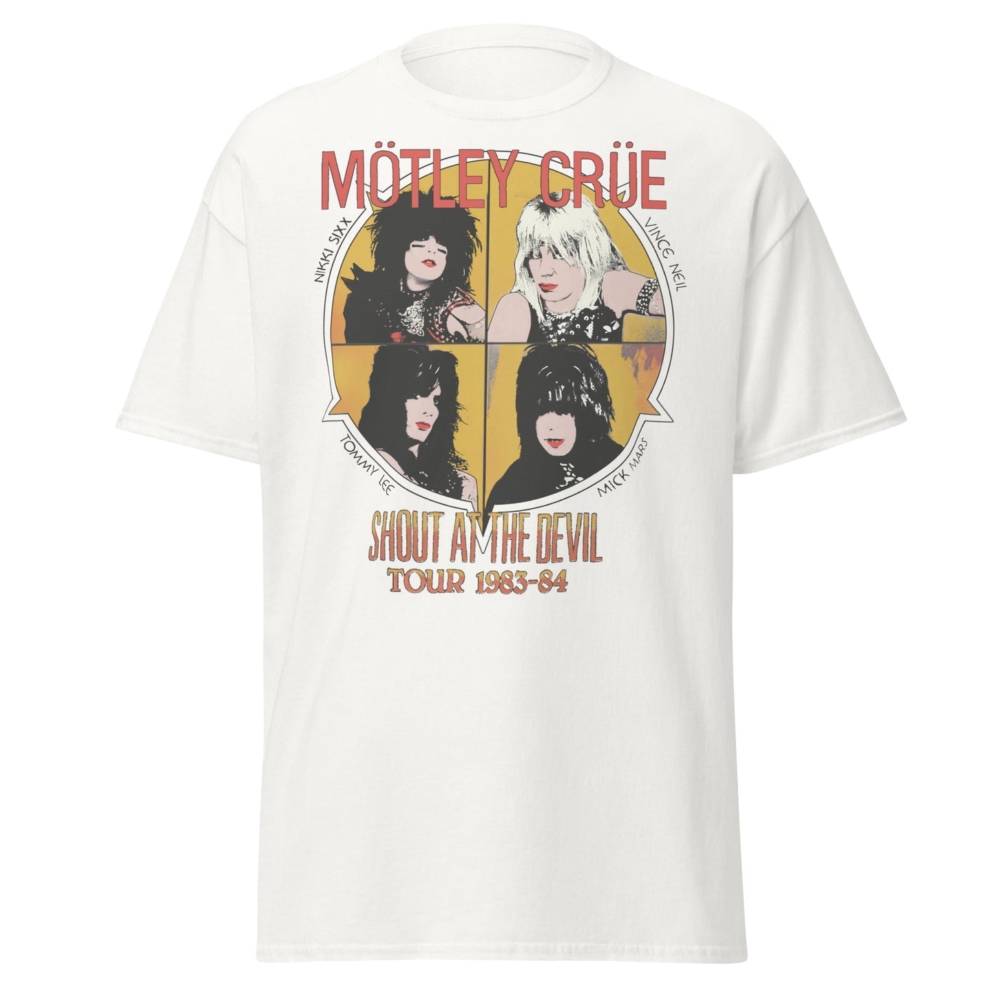 Motley Crue - Shout 83/84 Tour Jumbo Print Mens T Shirt