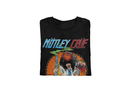 Motley Crue Smoking Allister Jumbo Print Mens T Shirt