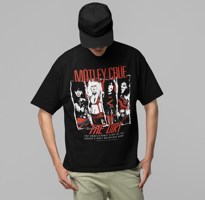 Motley Crue the Dirt Jumbo Print Mens T Shirt