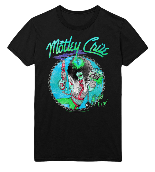 Motley Crue Turquoise Allister Jumbo Print Mens T Shirt