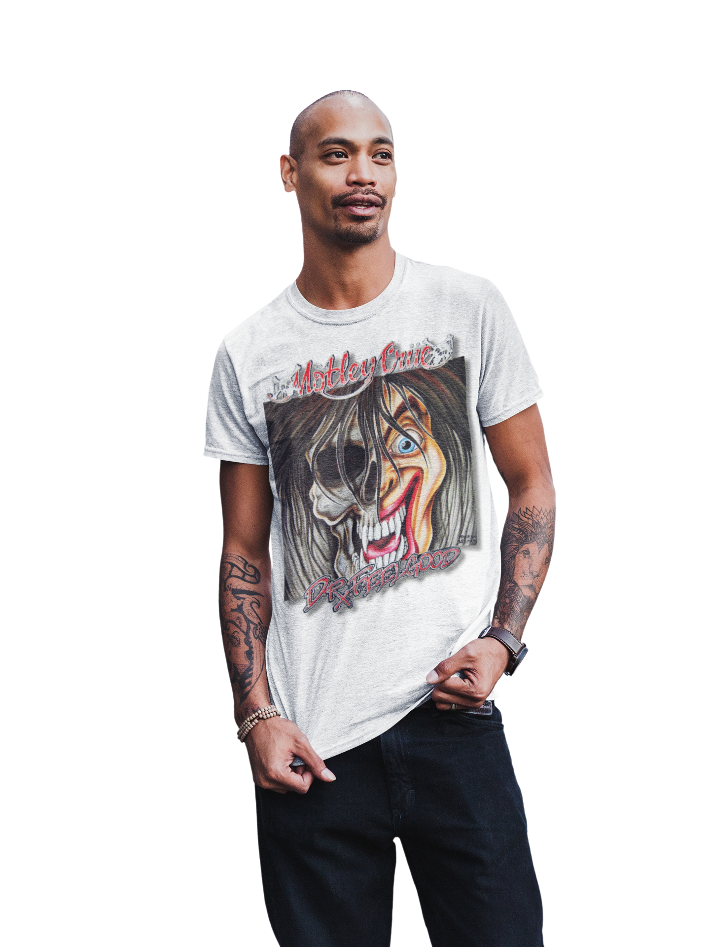 Motley Crue - Vintage Dr. Feelgood Jumbo Print Mens T Shirt