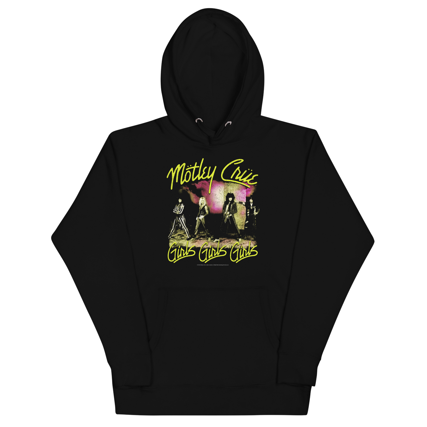 Motley Crue Yellow Girls Classic Hoodie