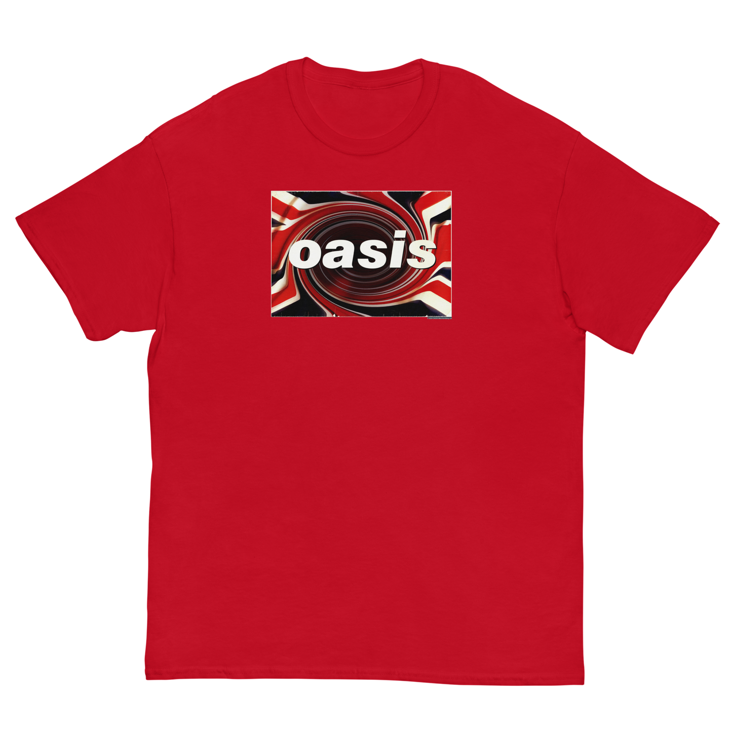 Oasis Union Jack Jumbo Print Mens T Shirt