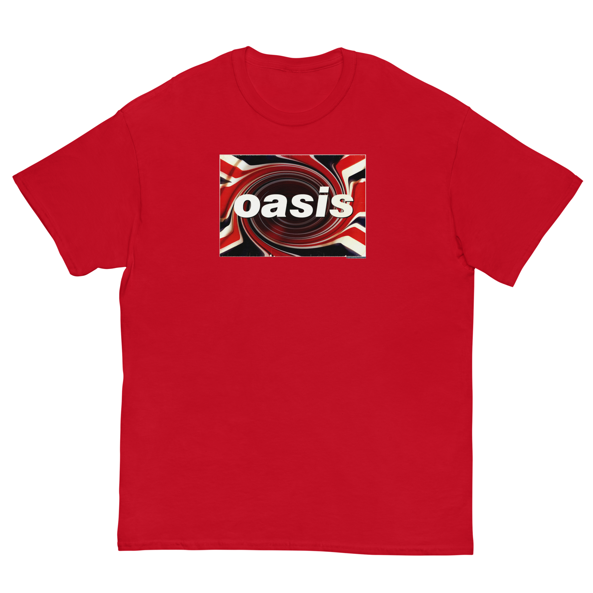Oasis Union Jack Jumbo Print Mens T Shirt