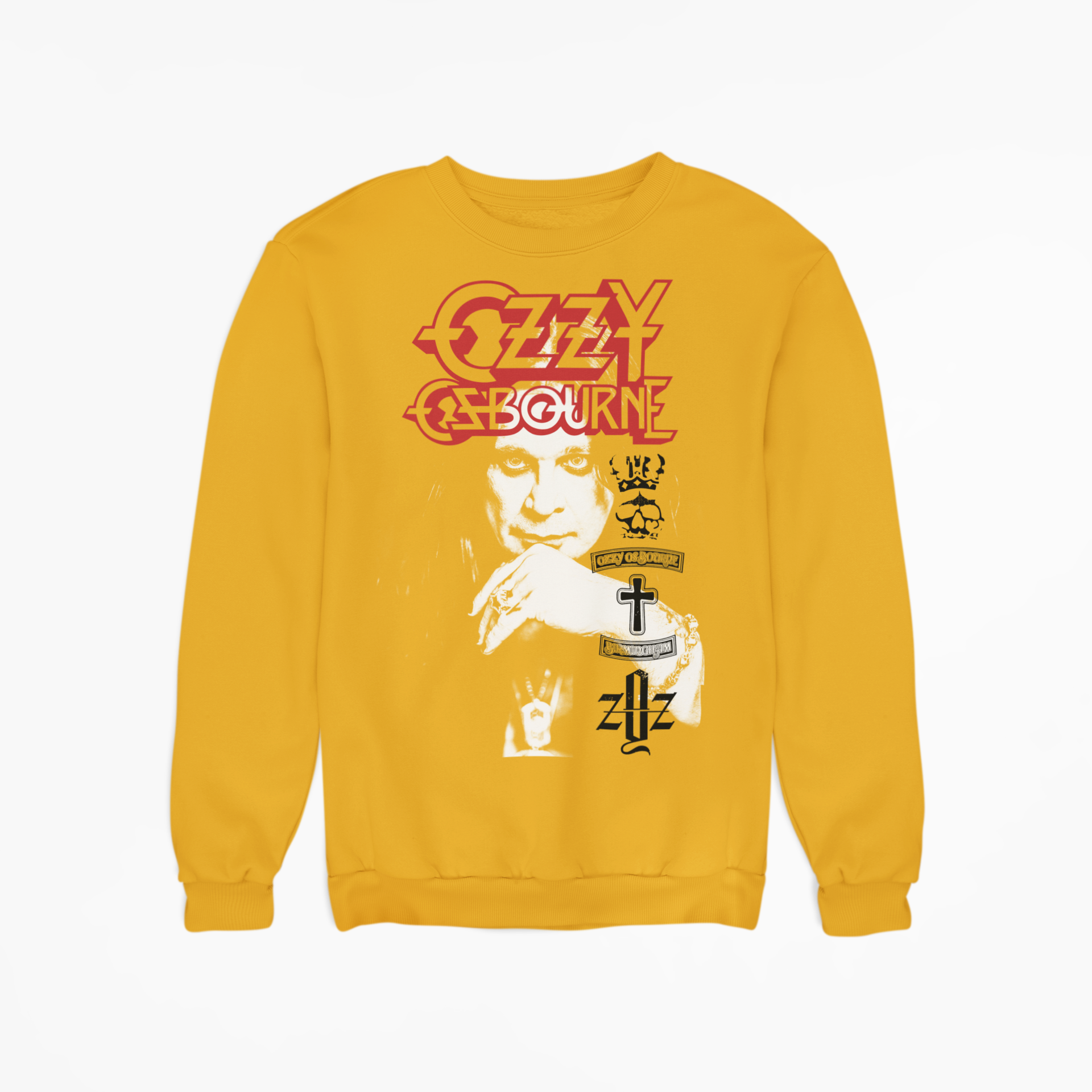 Ozzy Osbourne Holy Trinity Jumbo Print Sweatshirt