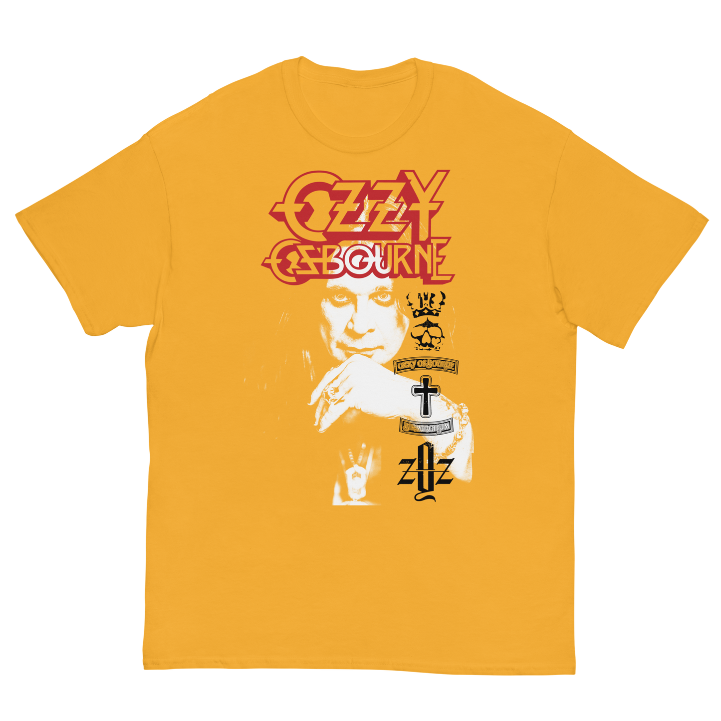 Ozzy Osbourne Holy Trinity Jumbo Print Mens T Shirt