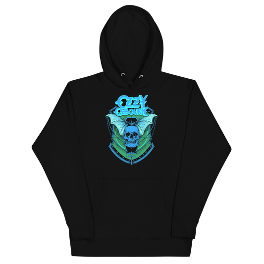 Ozzy Osbourne Neon Blue Bat Classic Hoodie
