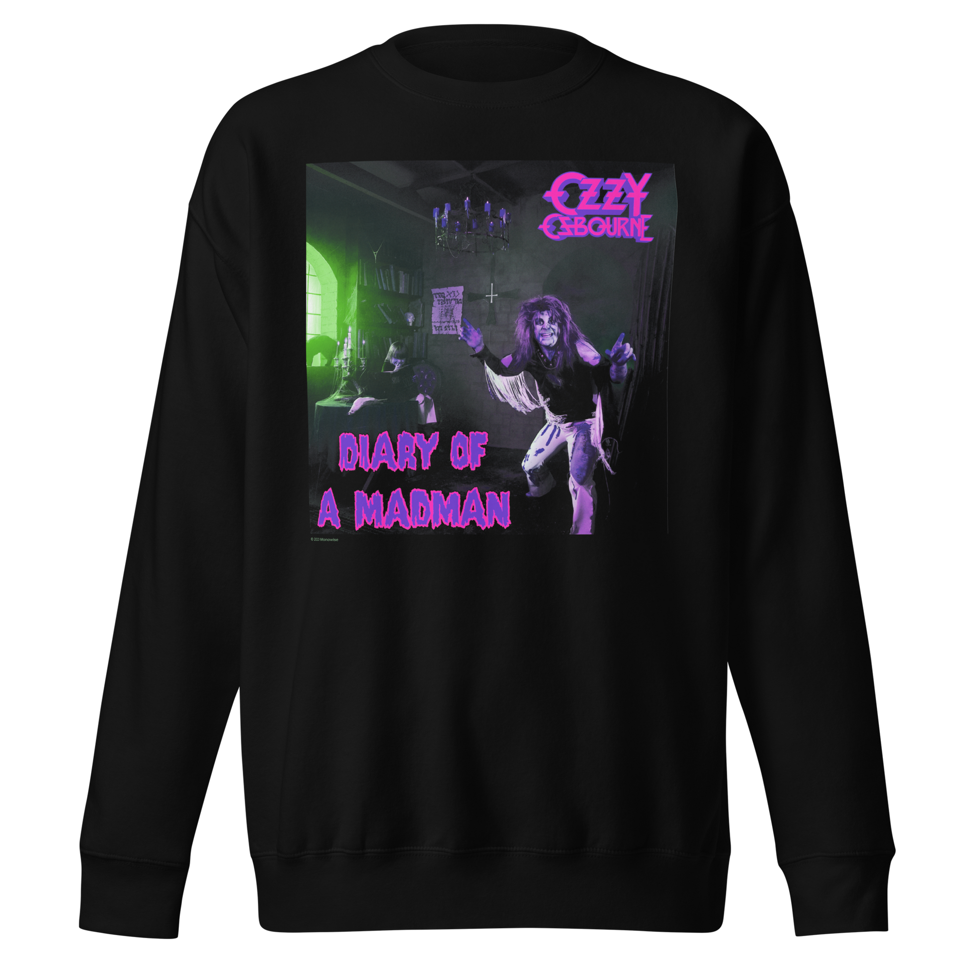 Ozzy Osbourne Purple Diary Jumbo Print Sweatshirt